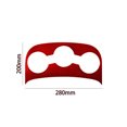 thumbnail image 3 of Real Bright Soft Car Interior Carbon Fiber Sticker DecorationFor RAM 1500 Red Carbon Fiber Interior Center Armrest Cupholder CoverAuto Car Protection Interior Accessories, 3 of 8