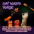 thumbnail image 4 of All For Paws 4 Pack Halloween Cat Toy Gift Box Set- Includes Anxiety Relief Lick Mat, Cat Food Dispenser, Plush Cat Kicker Toy with Catnip & Cat Wand, 4 of 8