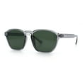 thumbnail image 5 of Mens Hipster Keyhole Rectangle Horn Rim Plastic Nostalgic Sunglasses Slate - Green, 5 of 7
