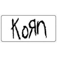thumbnail image 1 of Korn On White Photo License Plate, 1 of 1
