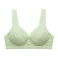 thumbnail image 3 of AJGRHE Women Solid Soft Bra Wireless Front Closure Bra with Tank top Design for Everyday Comfort and Stylish Support 36 Light Green, 3 of 5