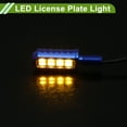 thumbnail image 5 of Unique Bargains 2Pcs License Plate Light 12V Led Tag Lamp for Car Motorcycle Waterproof Rainproof Yellow License Plate Light, 5 of 7