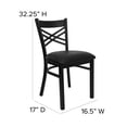 thumbnail image 4 of Bowery Hill Back Metal Dining Chair in Black, 4 of 9
