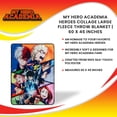 thumbnail image 7 of My Hero Academia Heroes Collage Large Fleece Throw Blanket | 60 x 45 Inches, 7 of 7