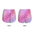 thumbnail image 6 of Sigee Fun Rainbow for Women's Athletic Shorts High Waisted Running Shorts Pocket Sporty Short Gym Elastic Workout ShortsSmall, 6 of 9