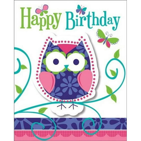 Patchwork Owl Invitations w/ Envelopes (8ct)