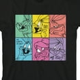 thumbnail image 2 of Looney Tunes Bugs Bunny Boxed-In Colored Character Art Crew Neck Short Sleeve Toddler Boy's Black T-shirt-4T, 2 of 7