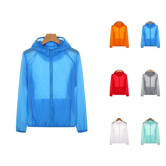 White Open Front Women's Cardigan Summer Cover Up Casual Cardigans Stylish Women's Cardigan Lightweight Sun Hooded Breathable Jacket For Outdoor Casual Wear