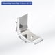 thumbnail image 2 of Uxcell Clips de Luz LED, 30pcs Soportes de Montaje de Acero Inoxidable para LED Strip de 30mmx30mm o Canal de Aluminio en V, 2 of 7