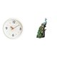 thumbnail image 1 of Reloj de pared moderno con estatua de . Colección de esculturas de animales. Redondo, silencioso, sin . Números . Adorno decorat, 1 of 7