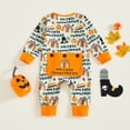 thumbnail image 4 of YDFCWXW Baby Girl Boy Halloween/Thanksgiving Long Sleeve Pumpkin/Turkey Romper Zipper Jumpsuit 0-12M (Green, 3-6 Months), 4 of 6