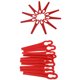 thumbnail image 2 of Eigraketly Recortadora de césped de plástico de 100 Uds., herramientas de cortacésped rojo, accesorios para cortacésped, Clip de repuesto para césped, Herramientas eléctricas Eigraketly TO1531-00B, 2 of 6