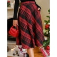 thumbnail image 5 of Cupshe Women's Plaid Flared Pocket Midi Skirt, Size S-XL, 5 of 6