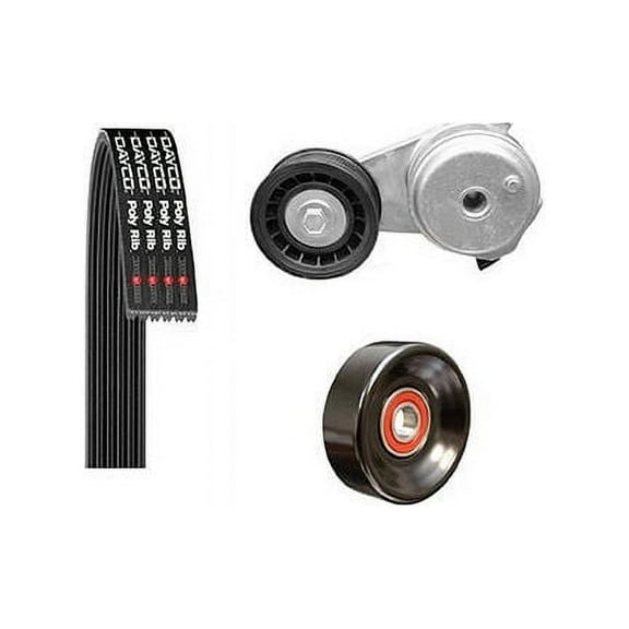 Main Drive Serpentine Belt Drive Component Kit - Compatible with 2002 - 2005 Ford Explorer 2003 2004