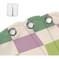 thumbnail image 6 of Cute Purple Shower Curtain, Boho Sage Green Beige Bathroom Decoration Shower Curtain Sets, 72X72in Trendy 60s 70s Aesthetic Cloth Bath Curtain with Hooks, 6 of 6