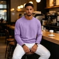 thumbnail image 4 of Yifymode Mens Long Sleeve Workout Shirts Moisture Wicking Running Gym Tops Casual Crewneck Athletic Hiking Training Shirts, 4 of 7