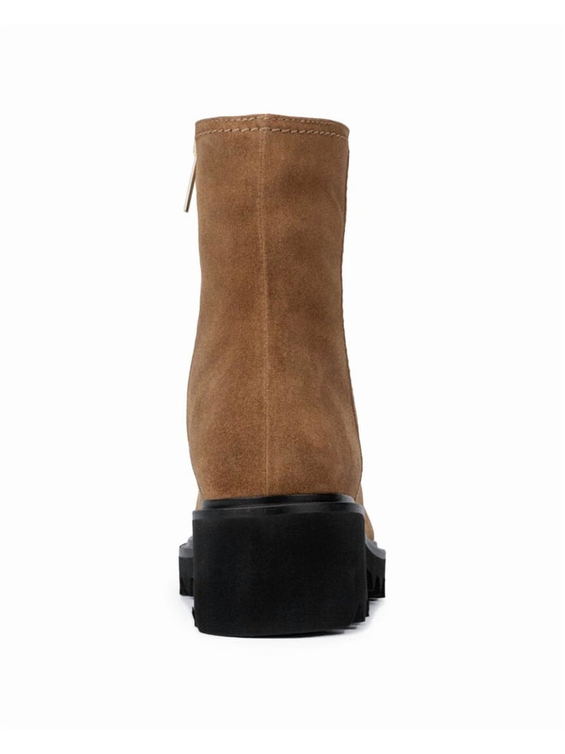 Aquatalia Saundra Weatherproof Suede Boot, 6, Brown  display picture 3