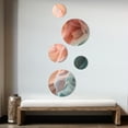thumbnail image 3 of Designart "Vibrant Dance Orange and Blue II" Minimalism Metal Wall Art Set of 5 Piece, 3 of 5