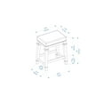 thumbnail image 6 of Linon Kennedy Tweed 24" Backless Counter Stool in Walnut Brown Wood, 6 of 6