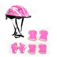 thumbnail image 2 of SHENGXINY Kids Bikes Helmet Sets Clearance 7Pcs/Sets Children's Skating Protective Gear Children Kids Helmet Knee Pink, 2 of 2