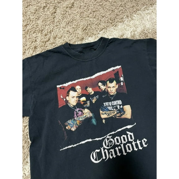 GOOD CHARLOTTE Black 100% Cotton Full Size S To 4XL Shirt