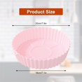 thumbnail image 2 of 2Pcs Air Friteuse Silicone Pot Réutilisable Air Friteuse Silicone Doublure Résistant à la Chaleur Air Friteuse Panier avec Poignée Alimentaire Durable Sûr, 2 of 10