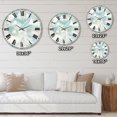 thumbnail image 4 of Designart 'Pale Blue Shade III' Coastal wall clock, 4 of 4