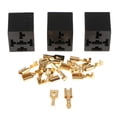 thumbnail image 2 of Colaxi 5 Pin Car Automotive Relay Socket Base Holder Connector Terminals 40Amps (Pack Of 3), 2 of 8