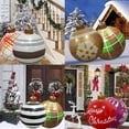 thumbnail image 5 of Inflatable Large Christmas Ball, 23.6" Giant PVC Outdoor Christmas Decoration Ball with Pump, Christmas Blow Up Balls Ornaments with Inflator, Holiday Outdoor Yard, 5 of 7