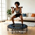 thumbnail image 2 of Verviso 40"/46"/50" Bungee Rebounder Mini Trampoline for Adults, Foldable & Quiet Indoor Fitness Trampoline with Adjustable Handlebar, 460LBS Capacity, 2 of 10