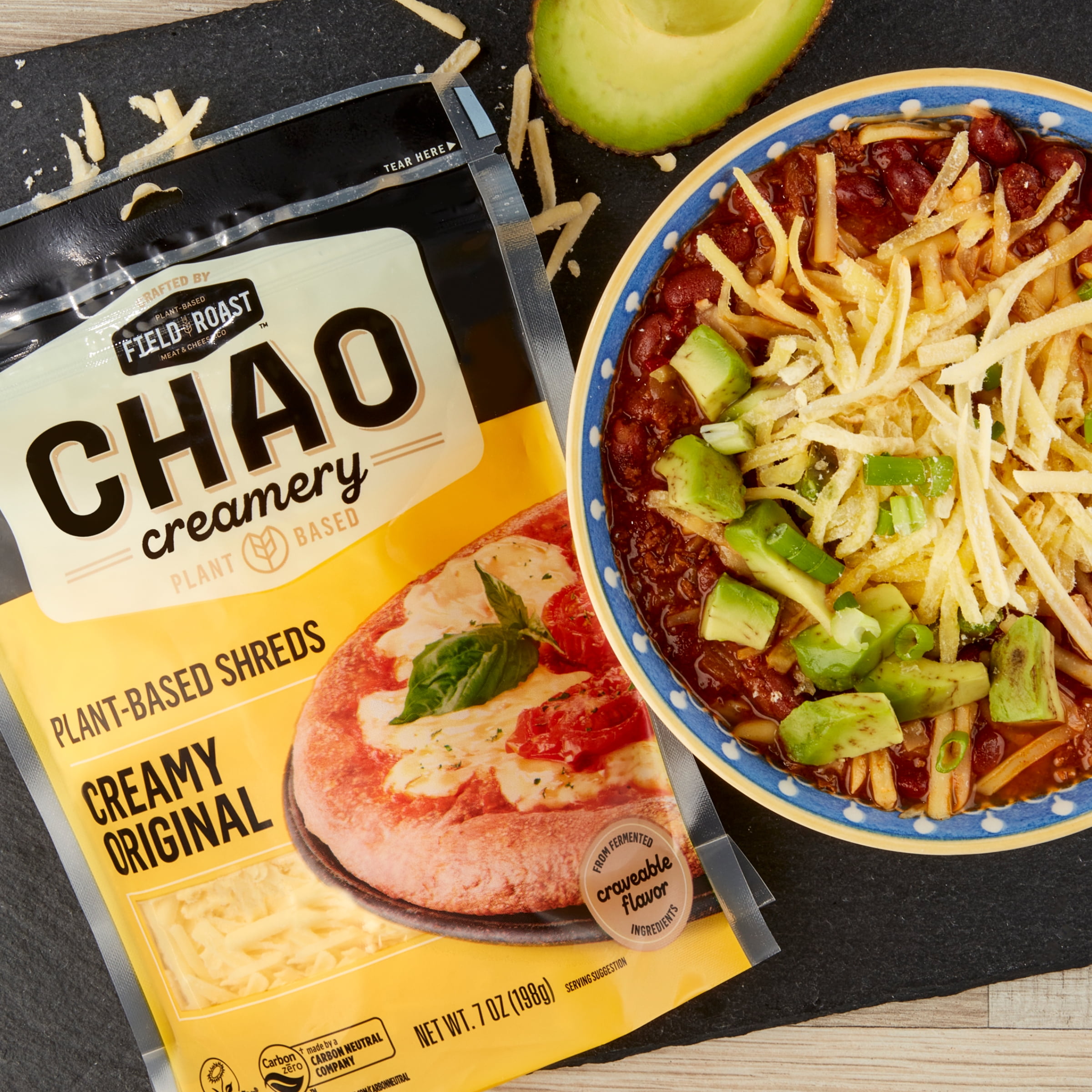 Field Roast Refrigerated Chao Creamy Dairy Free Original Shreds 7 oz Plastic