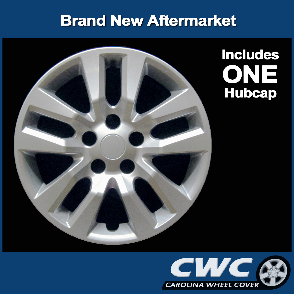 CarolIna Wheel Cover 16-In. Premium Replica Hubcap for Nissan Altima 2013  2018 Replacement (SIngle Hubcap)