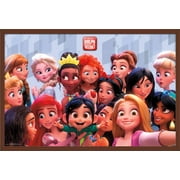 Disney Wreck It Ralph: Ralph Breaks The Internet - Princess Wall Poster, 22.375" x 34", Framed