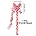 thumbnail image 3 of Lssam Valentine‘s Day Decorations Cabinet Bows with Red and White Hearts 78.8 Inch Extra Long Ribbon for Kitchen Door Wall Furniture Holiday Party, 3 of 5
