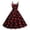 Wine, variant on LWavelet 2026 Valentine's Wrap Maxi Heart Dress, Women's Romantic Rose Print Sleeveless Flowy A Line Casual Sundresses Red 2XL