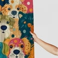thumbnail image 3 of Orinice Colorful dog shower curtain cute animal cartoon illustration pet puppy funny fabric decoration bathroom polyester waterproof decoration 69x72, 3 of 7
