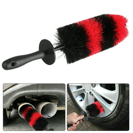 

Wheel/Rim Cleaning Brush Long Soft Bristle Car Wheel Brush Rim Tire Detail Brush for Cleaning Wheels Rims Grills Engine