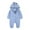 Blue, variant on Odeerbi Baby Bodysuit Toddler Boys Girls Clothes Newborn Spring Autumn Clothes Comfortable Solid Color Round-neck Rompers Blue