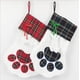 thumbnail image 2 of Medias al por mayor de la Navidad de la pata del perro de la media de la tela escocesa del búfalo para la decoración casera, 2 of 3