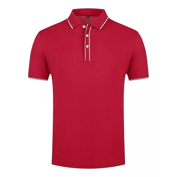 Playera Tipo Polo Manga Corta Casual Elástica Para Hombre