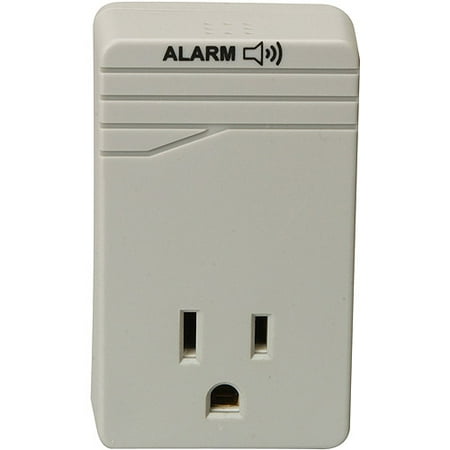 Woods Appliance 1-Outlet 900-Joule Surge Protector with Alarm, Gray, 041000