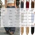 thumbnail image 3 of Neewe Women's Plain Sweatpants Wide Leg Baggy Loose Elastic Drawstring Pants Casual Athletic Joggers with Pockets, 3 of 8