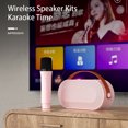 thumbnail image 2 of Altavoz inalámbrico con micrófono de Karaoke luz RGB Compatible con Bluetooth para niños y adultos, 2 of 9