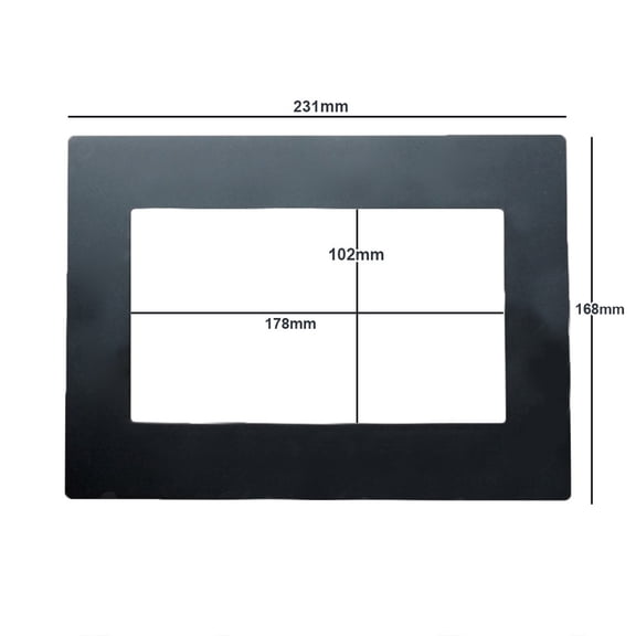 Universal Car Frame 2Din Auto Radio / Player Decorative Frame 178x102mm Panel