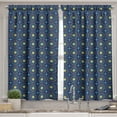thumbnail image 2 of Ambesonne Quatrefoil Valance & Curtain, Eastern Girih Tile, 55"x36", Turquoise Navy Blue, 2 of 6