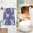 thumbnail image 7 of Stars with Butterflies Hand Towel Bath Towels Face Towels Cotton Absorbent for Home Hotel Spa Swimming Yoga Sports, 7 of 7