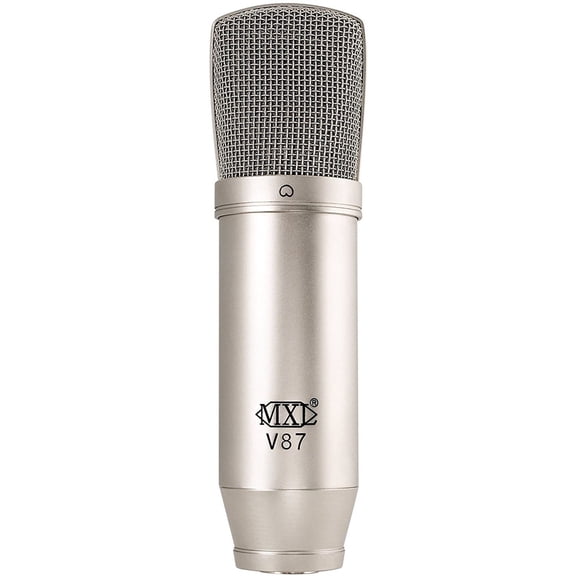 MXL Microphones V87 Condenser Microphone for Recording, String Instrument, Piano, Studio, Nickel