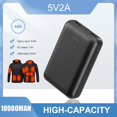 thumbnail image 2 of Banco de energía de carga portátil para teléfono móvil, batería externa de 5V, 2A, chaleco de calentamiento rápido, chaqueta, equipo de calefacción eléctrica, 10000mAh, 2 of 4