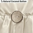 thumbnail image 5 of Seasonwood Farmhouse Shower Curtains Beige Ruffle Shower Curtain with Buttons & Ruffles for Bathroom,12pcs Hooks,72"x72", 5 of 9