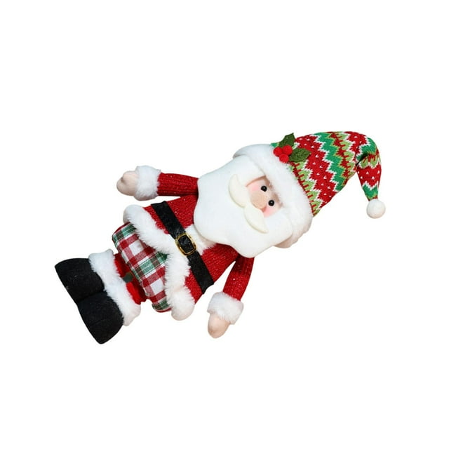 segolike Christmas Decoration Figurine Extendable Legs for Desktop Window Table Santa Claus